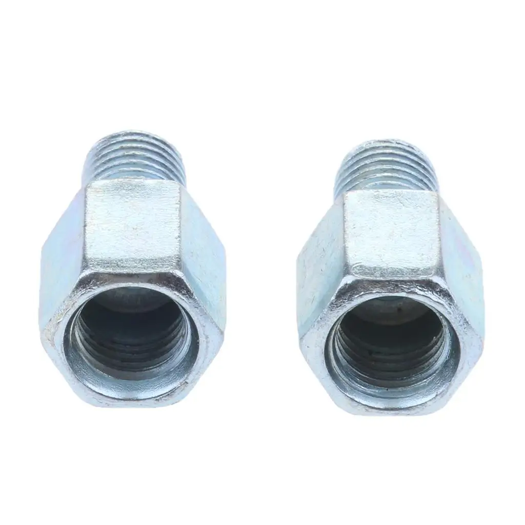 1 Pair Motorcycle Rearview Mirror 10mm Reverse To 10mm Postive Thread Screw for Universal Motorcycle Cruiser Chopper Models Etc