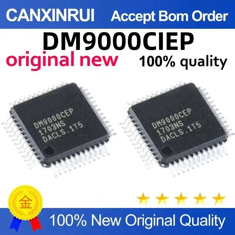 

DM9000CIEP DM9000 QFP48 Ethernet Controller is new and original