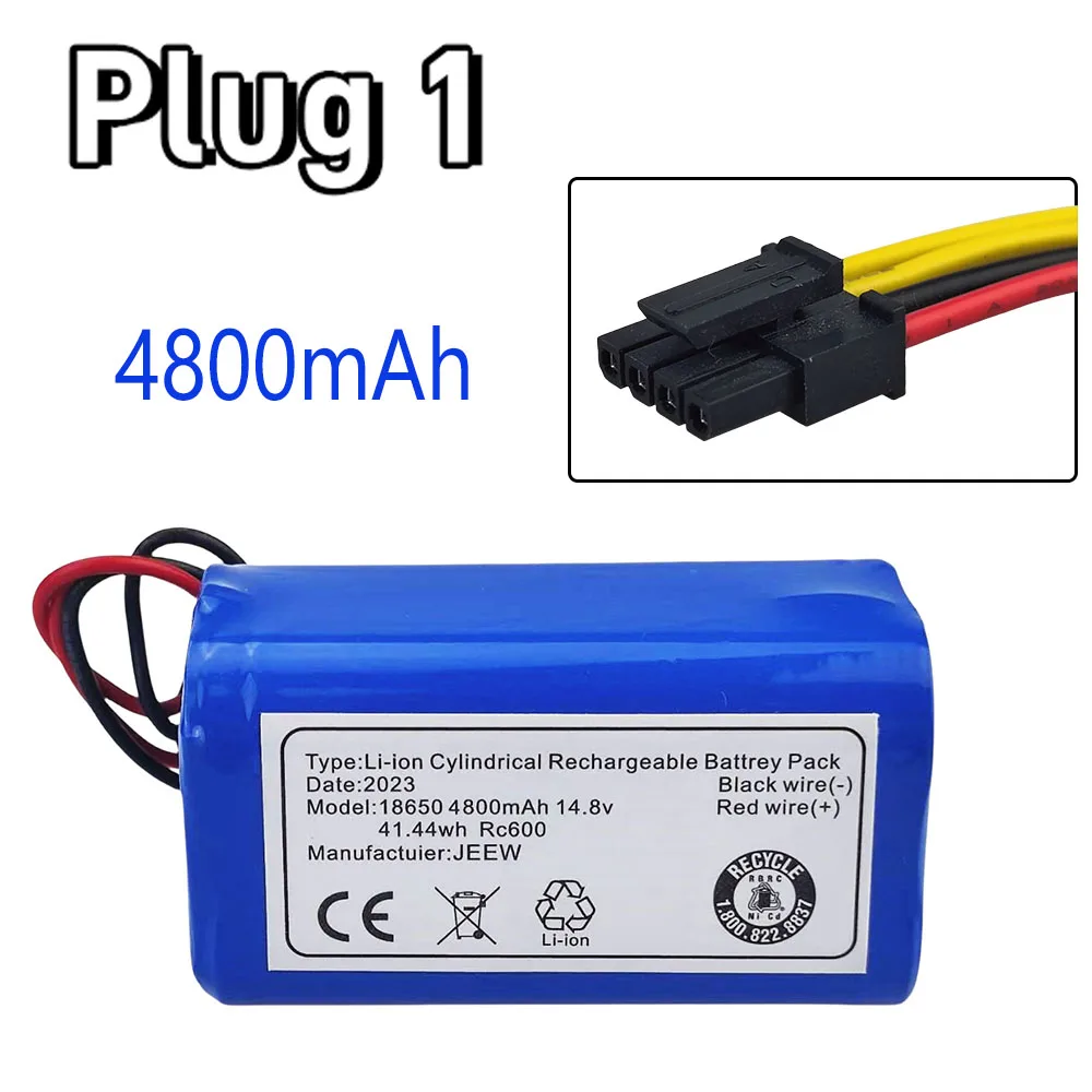 

New 14.8V Li-ion 4800mAh battery For Xiaomi G1, Big Bear X3, and Little Dog R30proR35 Karina F1 intelligent mop sweeper