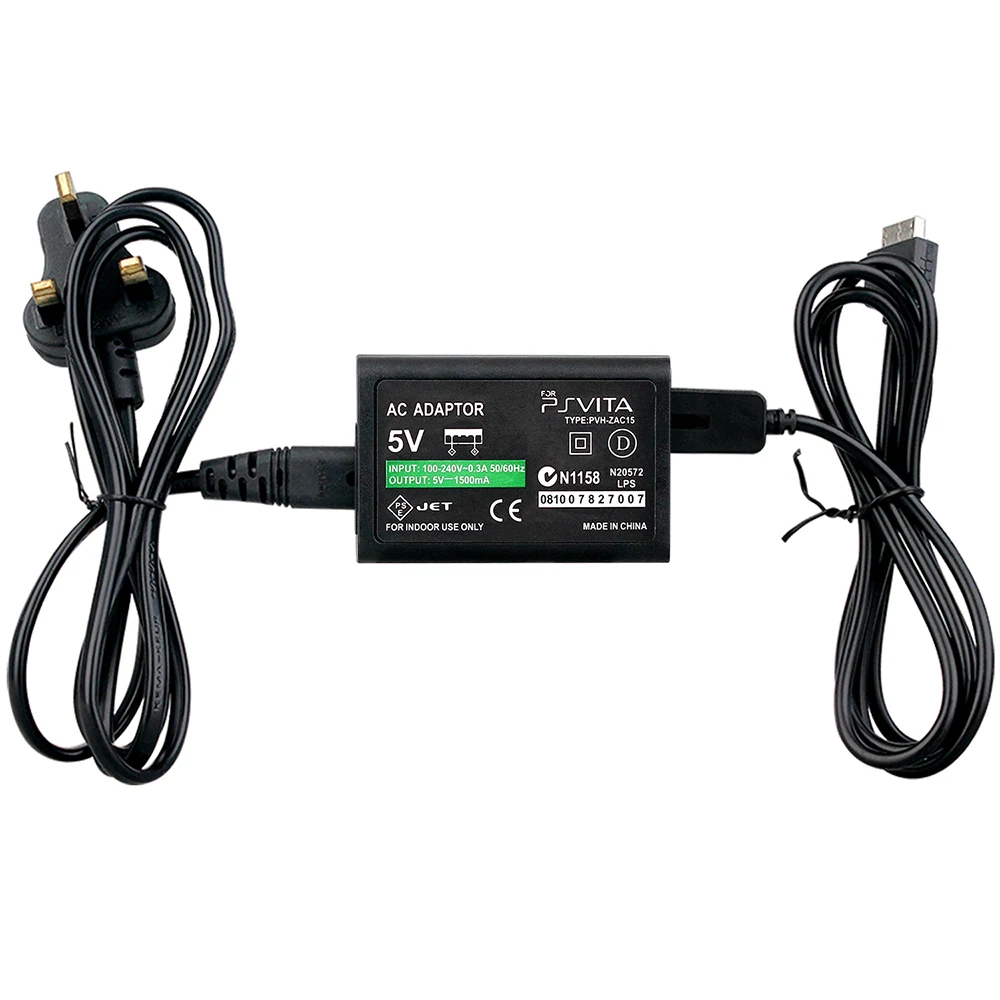 OSTENT 5V zasilacz sieciowy ładowarka ścienna do domu przewód zasilający do Sony PlayStation PS Vita PSV kabel ładujący ue/US/UK wtyczka