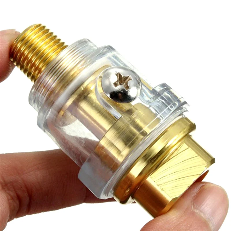 

AC23-4 шт., мини-масленка, запасные части для пневматического инструмента, 1/4 дюйма, NPT, масленка, масляная смазка для сжатия воздуха, масленка для воздушного инструмента-желтая