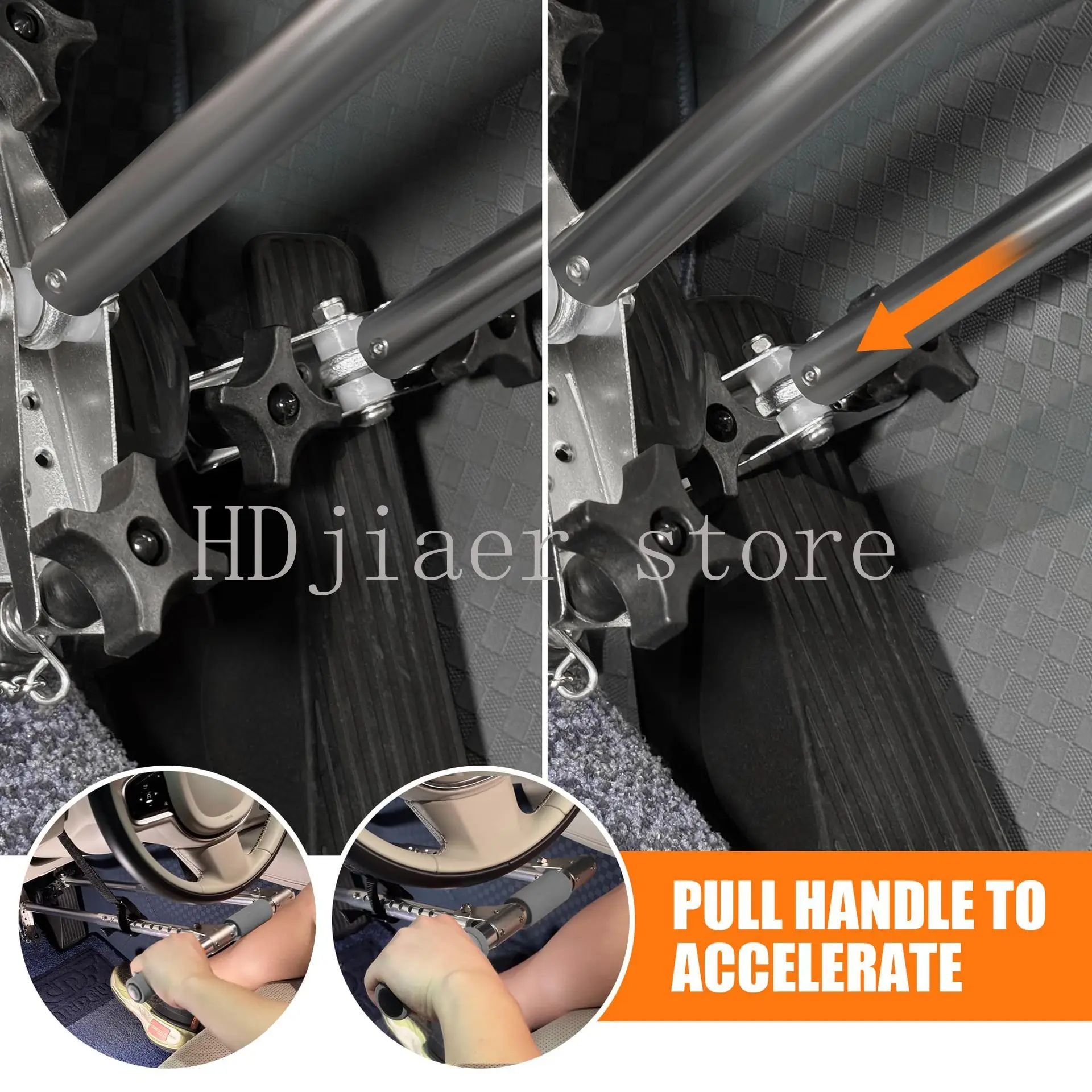 الأجهزة اليدوية للسيارات للسائقين المعوقين، مساعدة القيادة اليدوية المحمولة للسائقين المعاقين