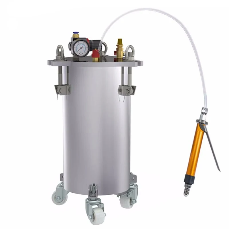 

Manual high-flow glue filling machine single-component dispensing machine silicone glue mobile wheeled storage tank