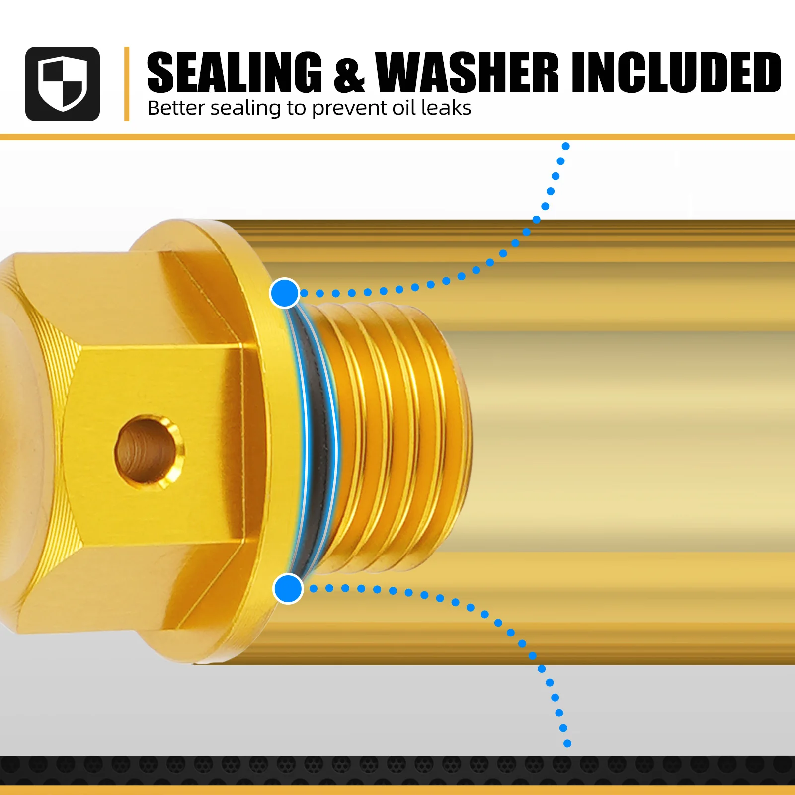 For Suzuki DRZ400SM DRZ400E DR-Z 400S 2000-2023 RM125 RM250 1993-2008 RMZ 250 LTZ 400 SV650 SV650X M12xP1.25 Magnetic Drain Bolt