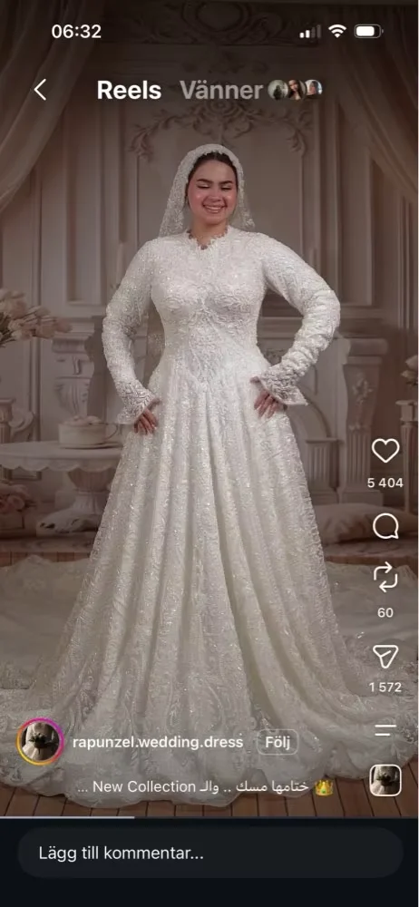 Fashion O-Neck Long Sleeves Wedding Dress Customized Elegant A-Line Lace Vestido De Novia Delicate Appliques Robe de mariée