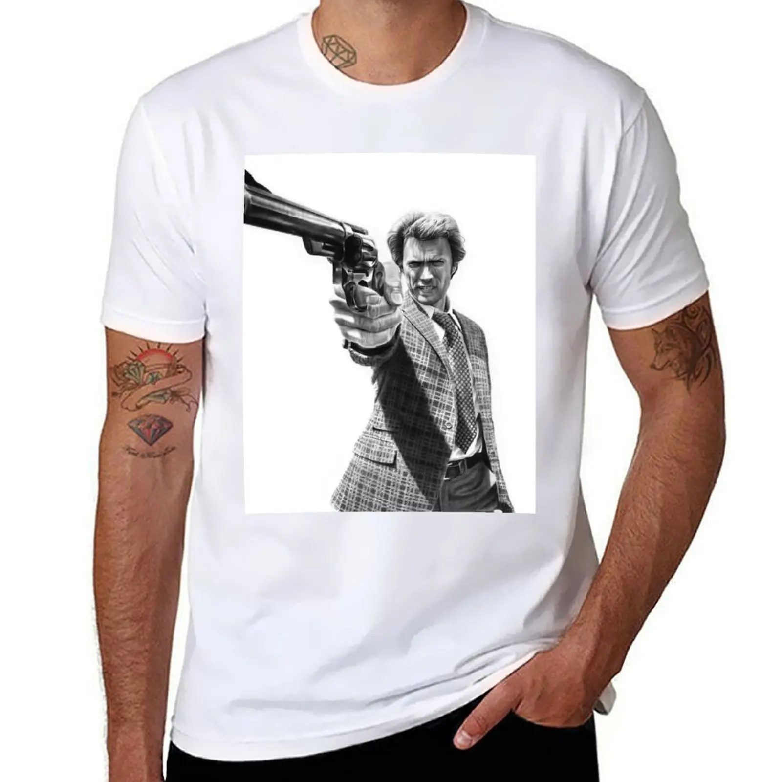 

Dirty Harry sketch T-Shirt t shirts with prints man t shirt heavy cotton t shirts for man pack cotton T-Shirt