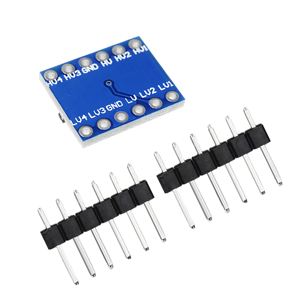 4-Channel 3V / 5V Level Bidirectional Converter Module 4 MOS Tubes With Indicator For UART, IIC, 1-wire, SPI Signal Conversion