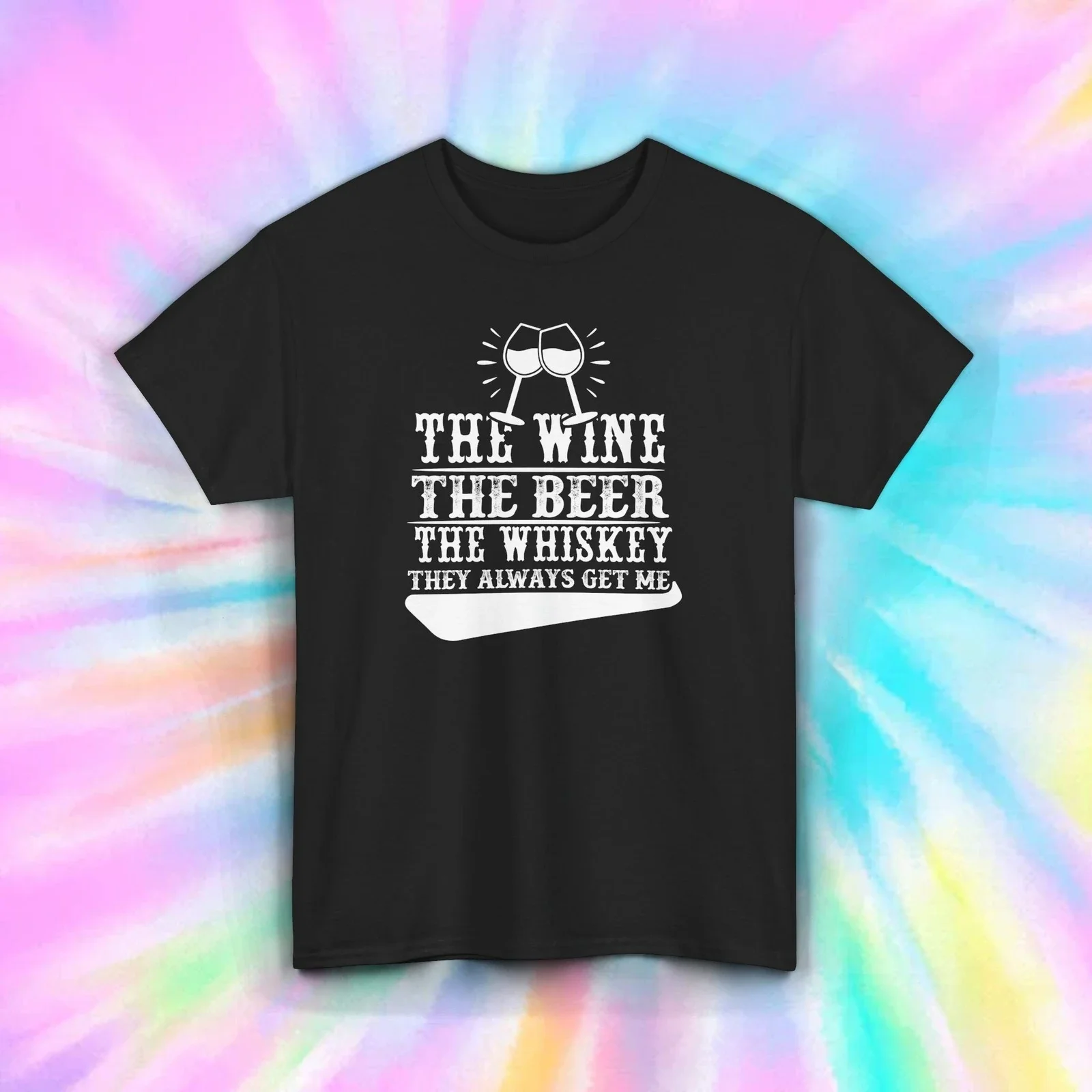 Camiseta de whisky, cerveza y vino, divertida camiseta de fiesta con regalo para amantes del Alcohol, S-5XL