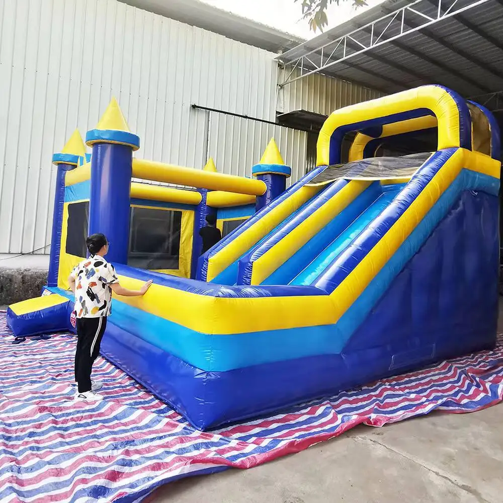 Nadmuchiwany zamek do skakania dla dzieci i dorosłych klasy komercyjnej zjeżdżalnią