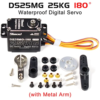 9imod RC Servo 35 kg 45 kg 25 kg 51 kg Metall Wasserdicht Bürstenlosen Servomotor Für Servo RC 1/10 1/8 Traxxas TRX4 Axial SCX10 RC Auto