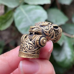 1 Set Brass Leopard Head Paracord Bracelet Buckle DIY Accessories Outdoors EDC Tools Surviva Pendant Parts Lanyards Charms