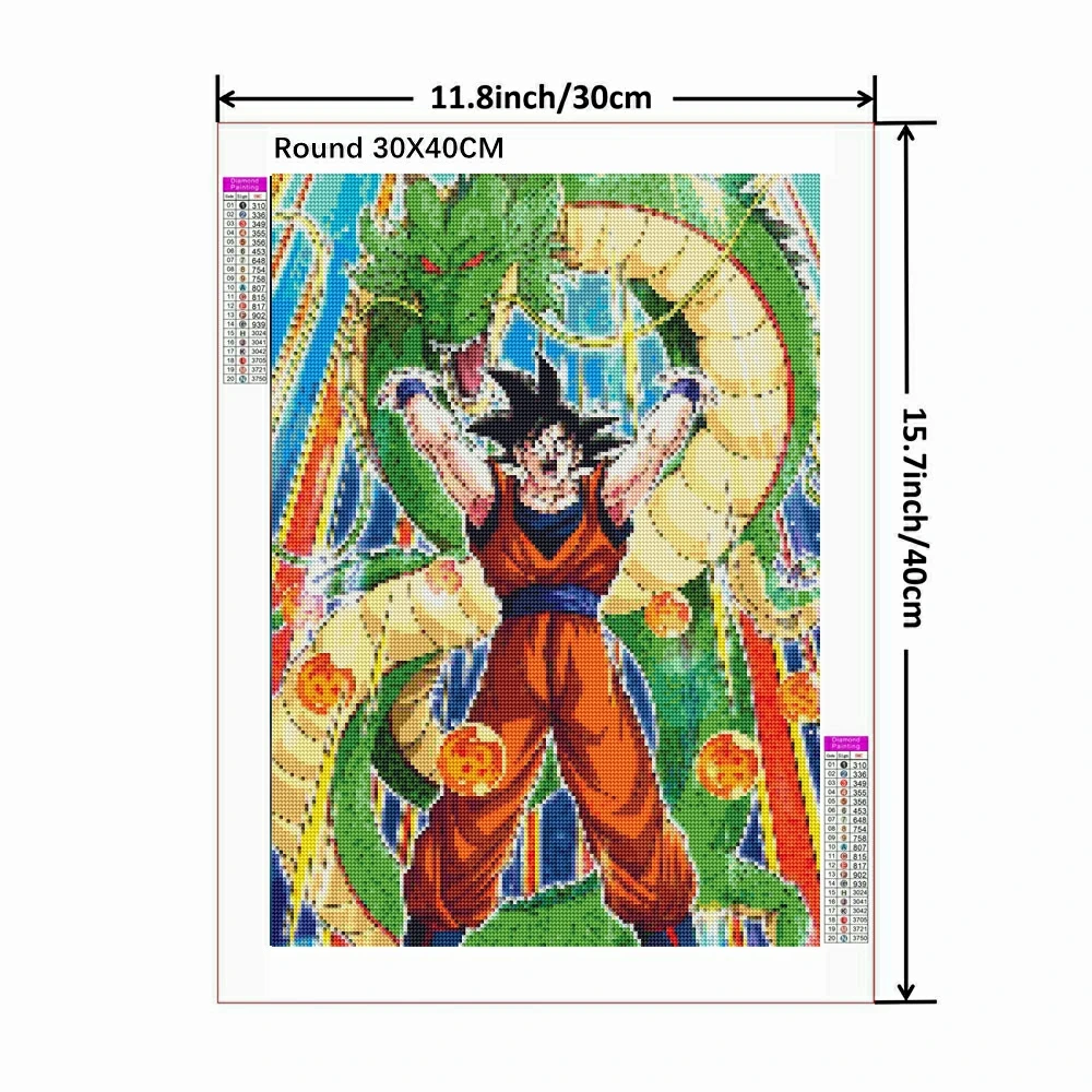 Dragon Ball 5D DID obraz diamentowy mozaika haft japońska kreskówka Anime Goku pełny zestaw do haftu krzyżykowego wystrój domu prezenty dla dzieci