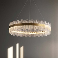 Luxury Crystal Led Pendant Lights Home Living Dining Room Lighting Lustre Decor Chandelier Indoor Bedroom Hanging Lights Fixture
