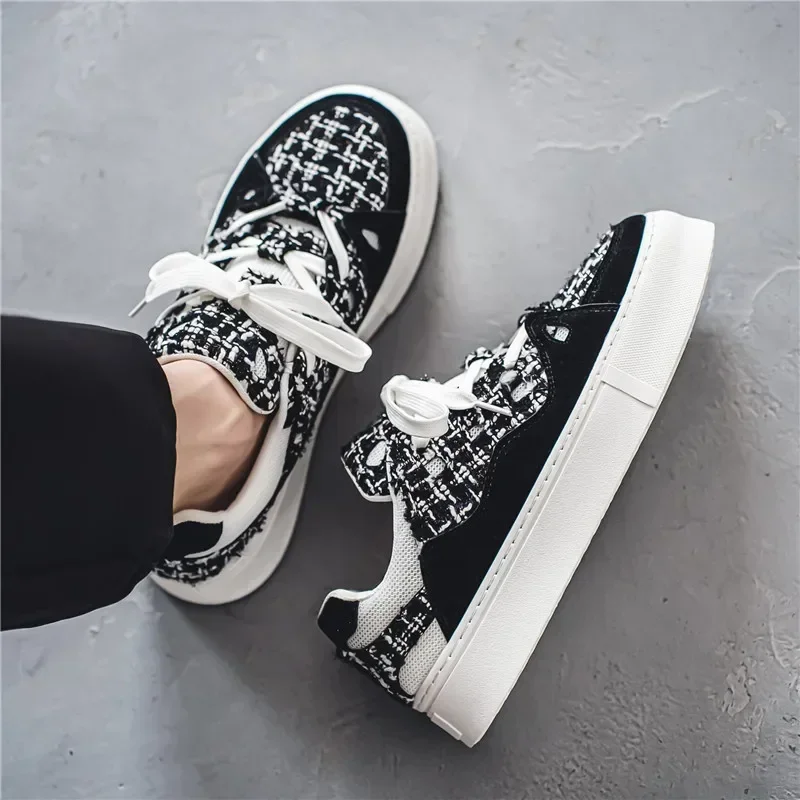 2024 new niche sports high aesthetic retro breathable trendy brand fashionable casual thick soled skateboard shoes