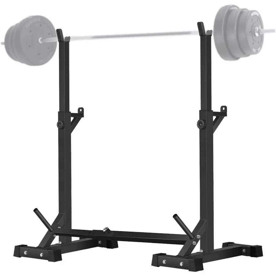 Soporte de estante para sentadillas ajustable, estante de barra multifunción para levantamiento de pesas, estantes para mancuernas para gimnasio en casa, Banco de prensa para gimnasio, mancuernas Ra