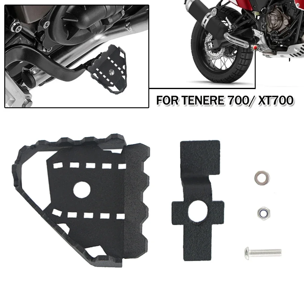 Motorcycle Brake Lever Extension Pedal Step Plate Enlarger Peg Pad Extender For Yamaha For Tenere 700 XT700Z 2019-2021 T7 Rally