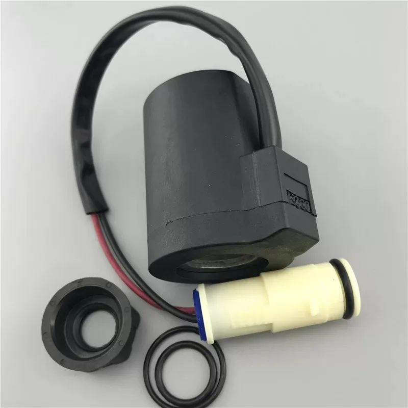 1PC Excavator Rotary Solenoid Valve Coil for Volvo 55/210B/EC240B/EC290B 12V/24V