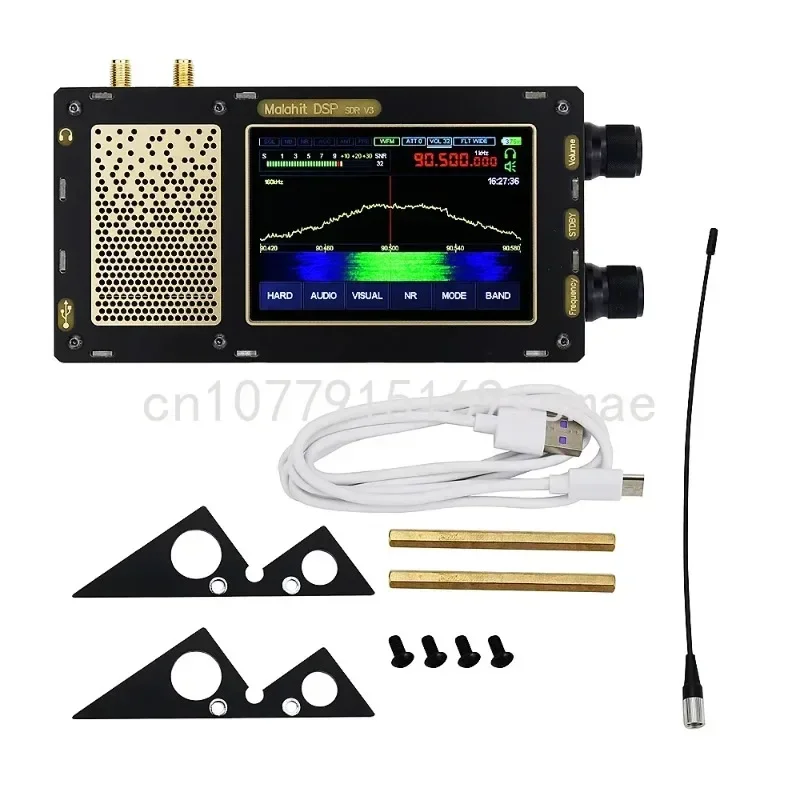 

1.10D Malahit-DSP Stereo Portable 3rd Version SDR Receiver 50KHz-2GHz New V3 Malachite Radio Dual Antenna Latest Version
