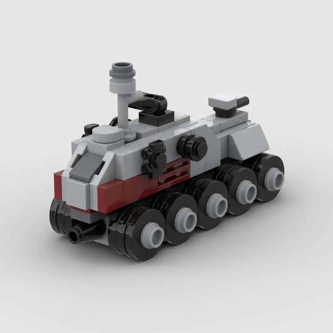 120 small particles MOC building blocks assembly HAV wA6 Dominator Turbine Tank Planet Battle Clone Wars Model Children's Toy