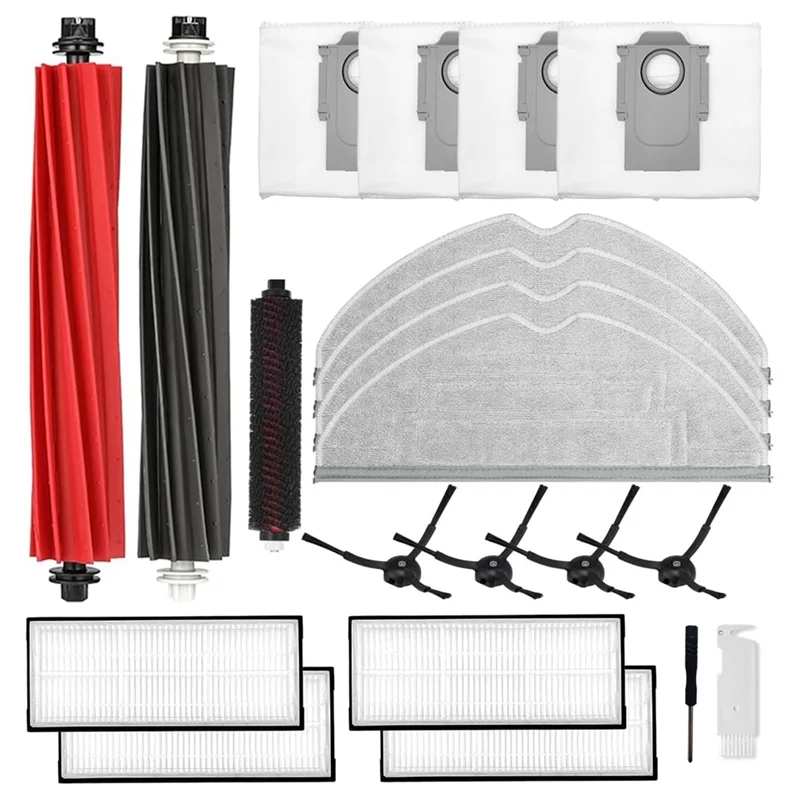 A005-Roborock S8 プロウルトラロボット掃除機部品ダストバッグメインサイドブラシ Hepa フィルターモップパッドアクセサリー