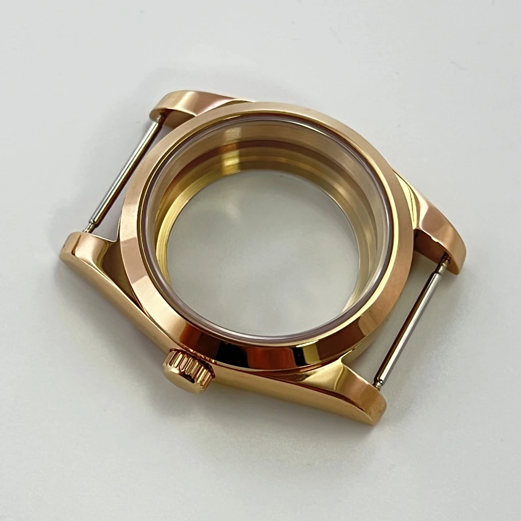 High Quality 36mm 40mm Rose Gold Case Sapphire Crysta Fit NH34 NH35 NH36 NH38 NH39 NH70 NH72 ETA2824 PT5000 Movement