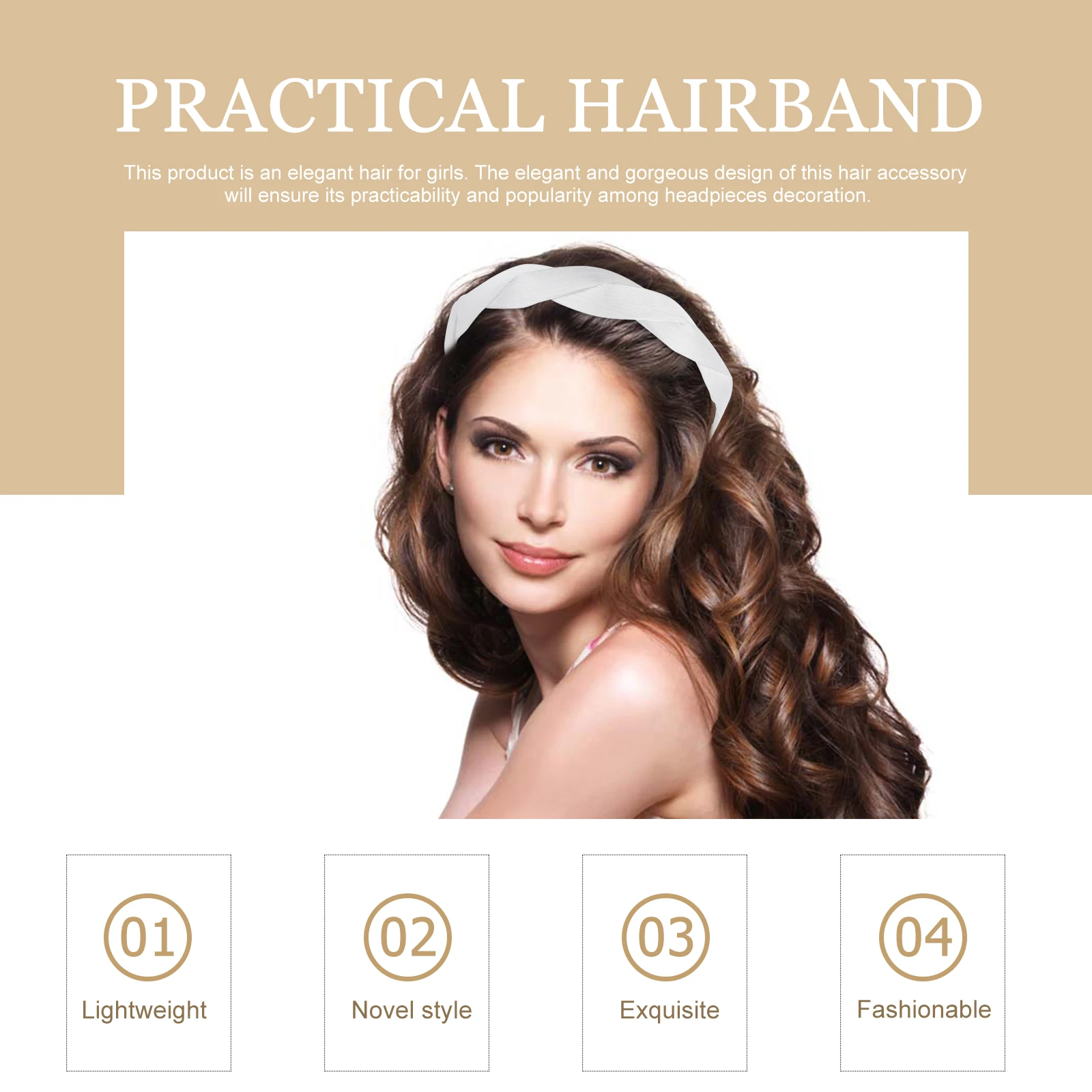 

2pcs Retro Braided Wide Cross Headbands Twisted Hairband For Women Vintage Party Wedding Festival Wear Elegant Stylish
