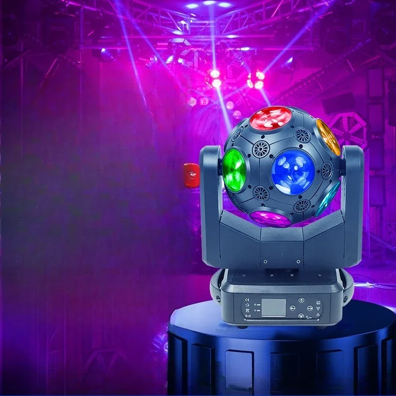 Stage Led Football  12 Full Color Moving Head  DMX512 RGBW Four Color Magic Ball Lights