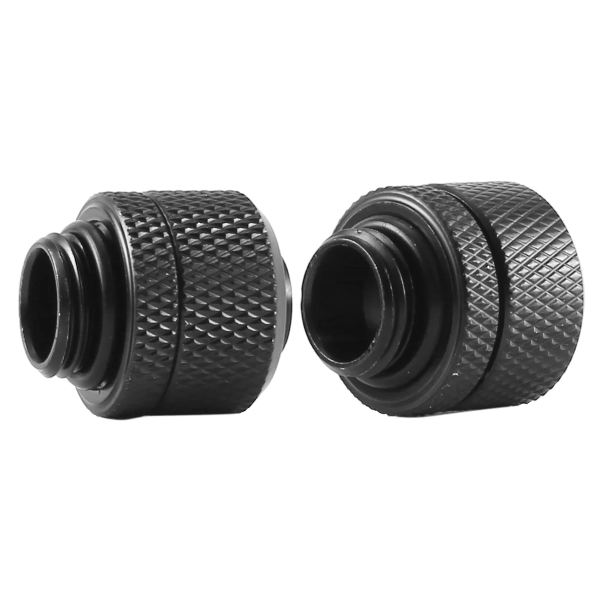 2Pcs Water Cooling Fittings G1/4 External Thread Pagoda For 9.5X12.7Mm Soft Tube Computer Cooling System Connector Black