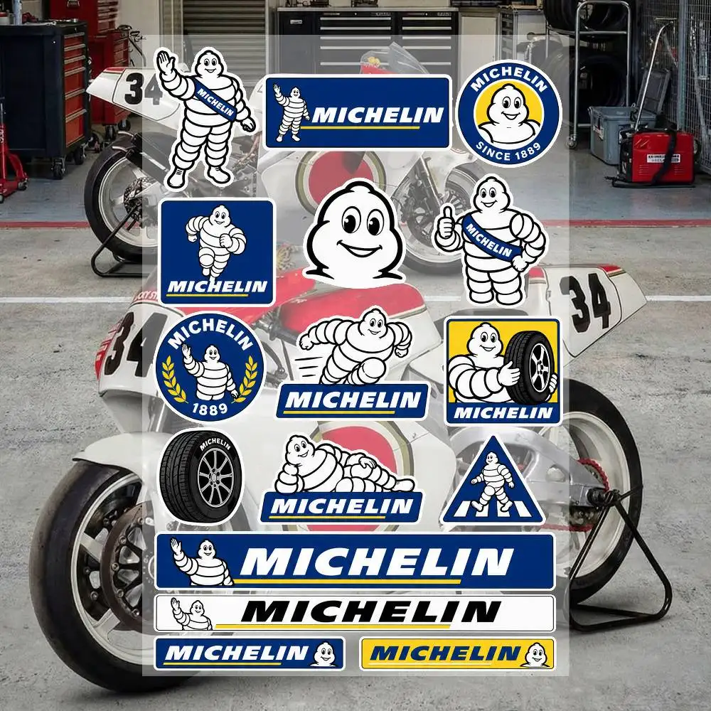 M-icheL-iN- Waterdichte vinylstickers voor auto, motor, fiets, skateboard, laptop, fles, telefoon