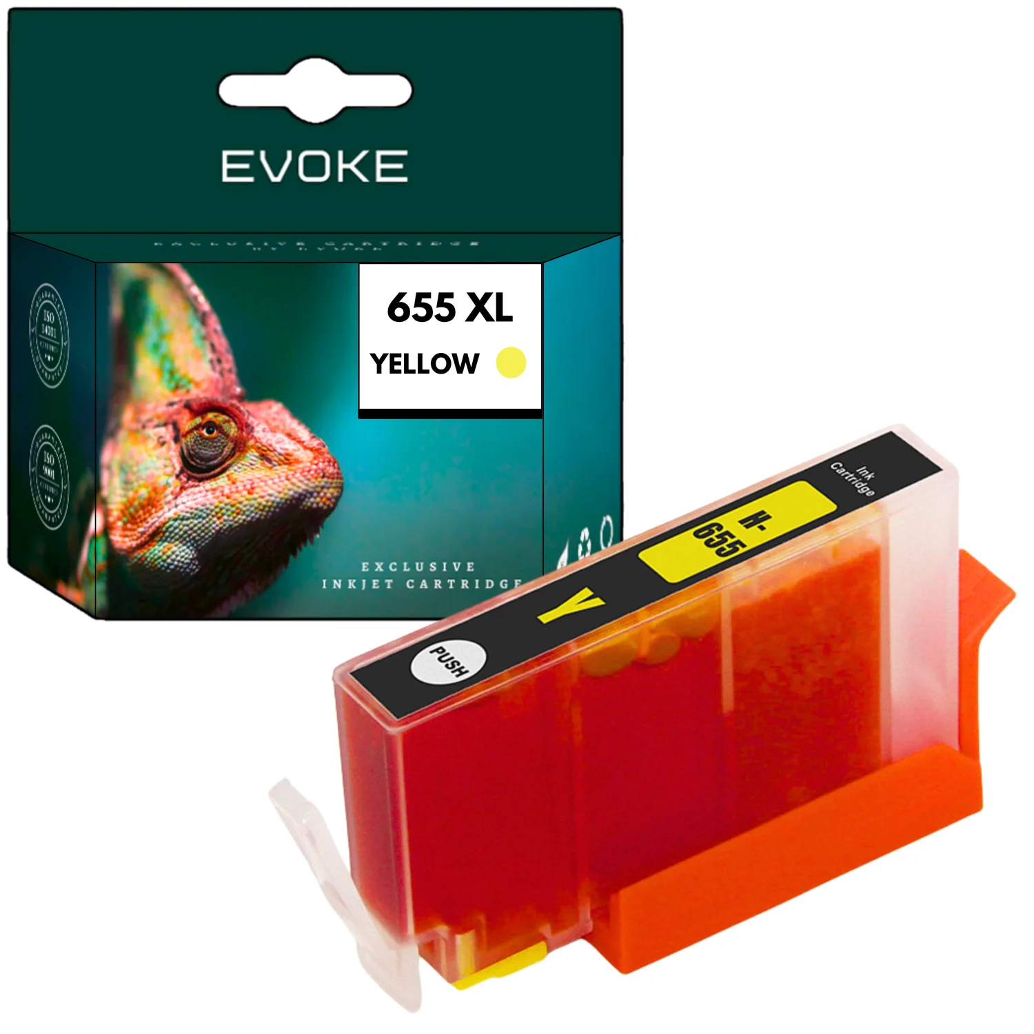 Evoke Compatibele Inkt voor Hp 655Y 655 Cz112Ae Geel Deskjetinkadv 3525/4615/4625/5525/6525