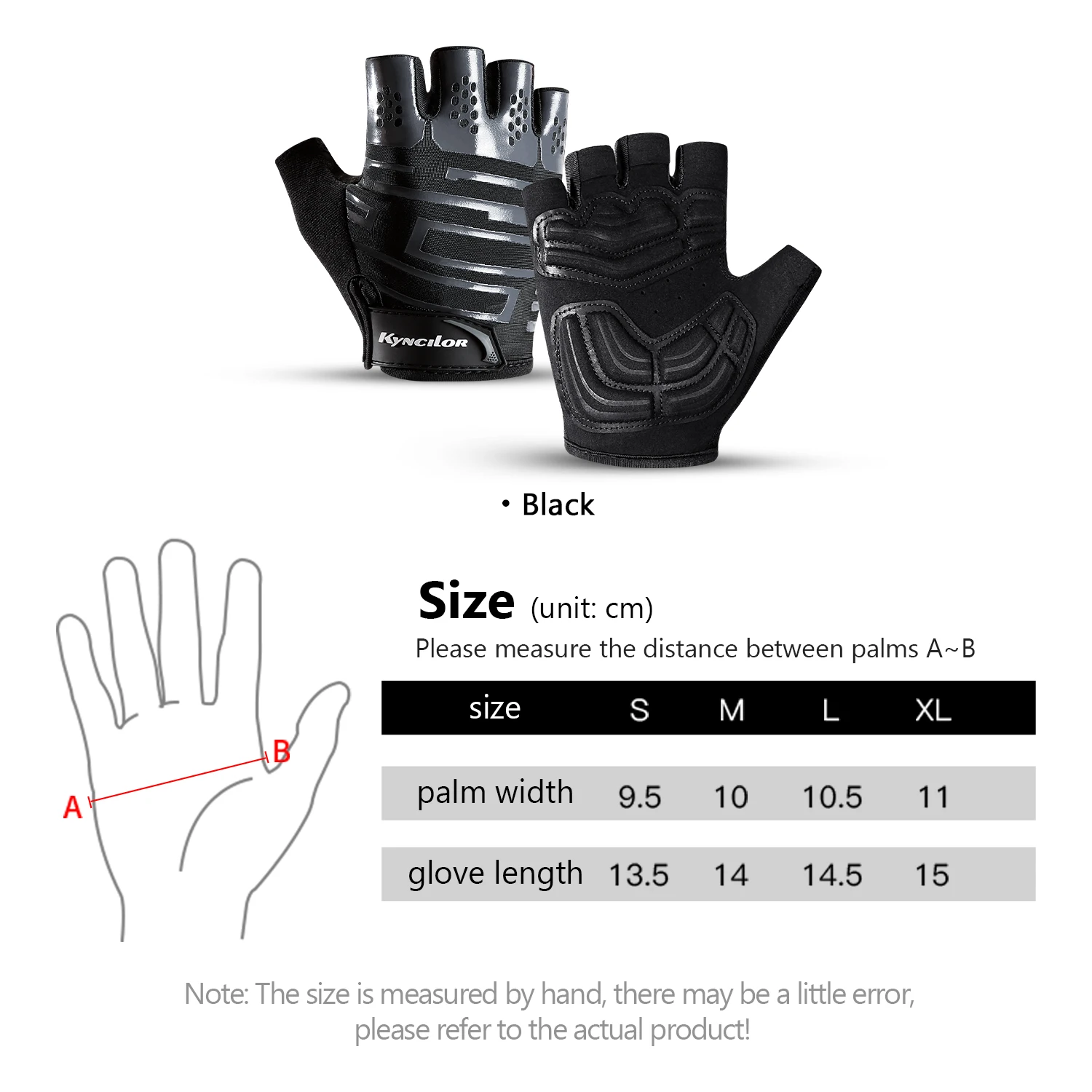 Kyncilor Shockproof GEL Pad Cycling Gloves Half Finger Sport Gloves Men Women Summer Bicycle Gym Fitness Gloves MTB Gloves