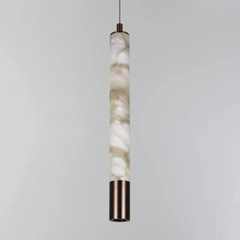 الحديثة مصمم قلادة أضواء اليدوية الرخام الطبيعي الثريا الفاخرة LED ثريا تركب بالسقف صالون فندق إضاءة غرفة النوم #2