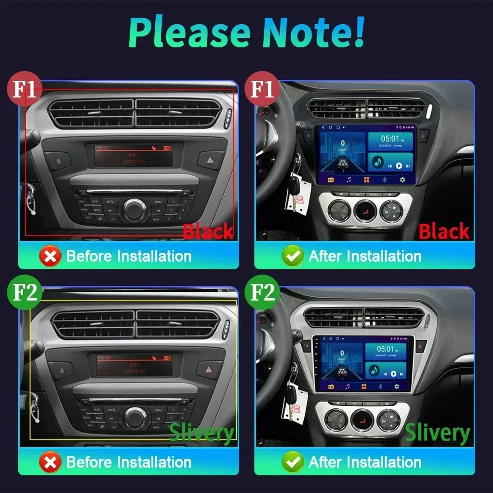 Android 14 For Peugeot 301 Citroen Elysee 2013-2018 Car Radio Autoradio Multimedia Player Stereo Wireless Carplay Touch Screen