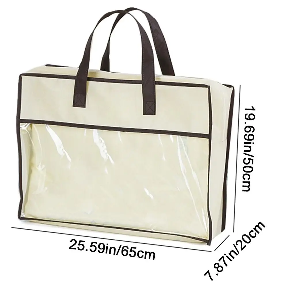

Non-Woven Fabric Clear Clothes Storage Bag Dustproof Large Capacity Toy Organizing Bag Waterproof Moisture-proof