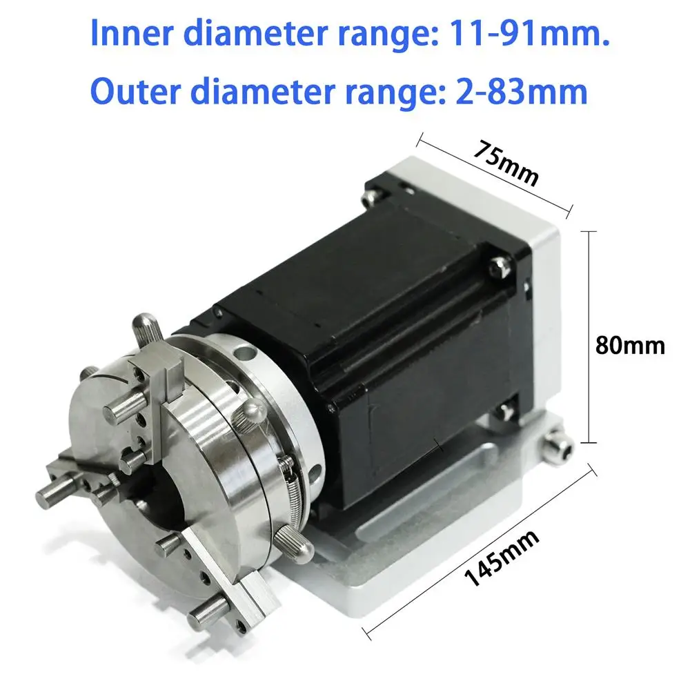 comMarker Rotary Attachment Diameter Fiber Laser Engraving Machine Rotary Device for B3 Rings Marking Machine Accessorise D80