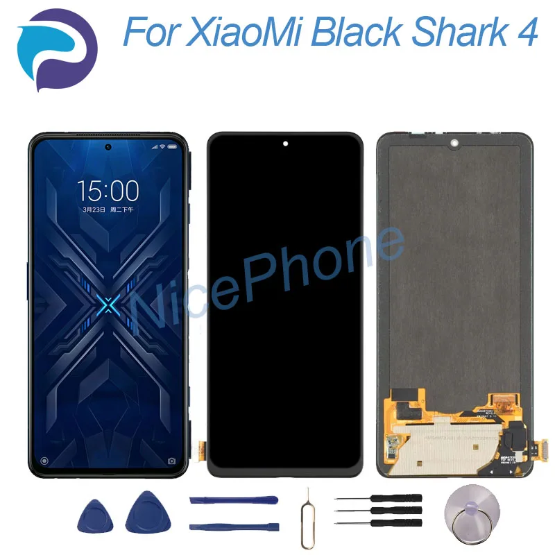 Para XiaoMi Black Shark 4 pantalla LCD MONTAJE DE digitalizador con pantalla táctil SHARK PRS-H0, SHARK PRS-A0, SHARK KSR-A0 Black Shark 4 LCD