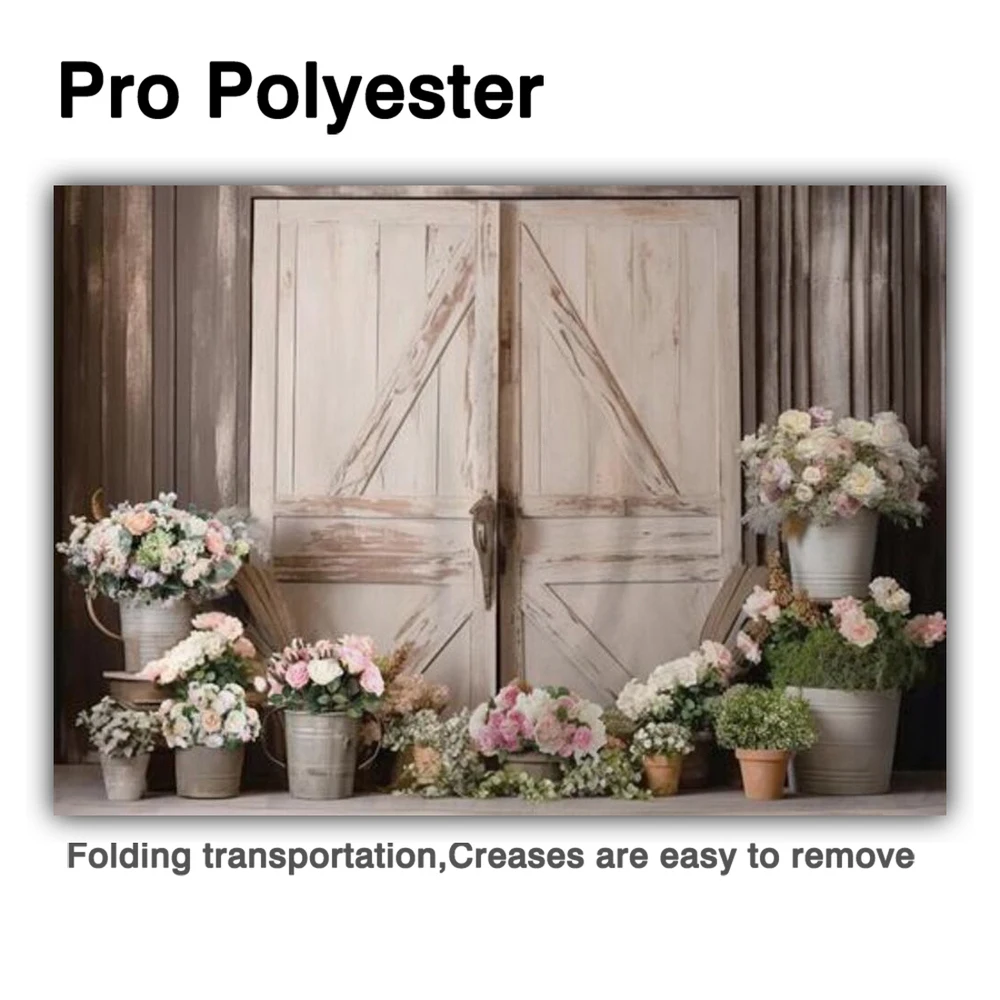 Alle genießen Frühling rustikale Holztür Fotografie Hintergrund Blumen Innen porträt Fotostudio Requisiten Hintergrund