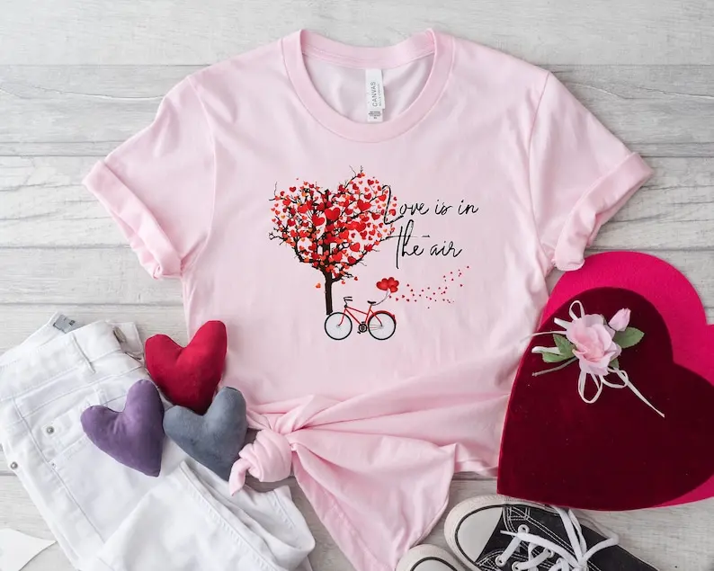 Valentine s Day Shirt Couples His and Her Valentines Day Shirt Matching Couples Short Sleeve Top Tees 100% cctton Streetwear y2k