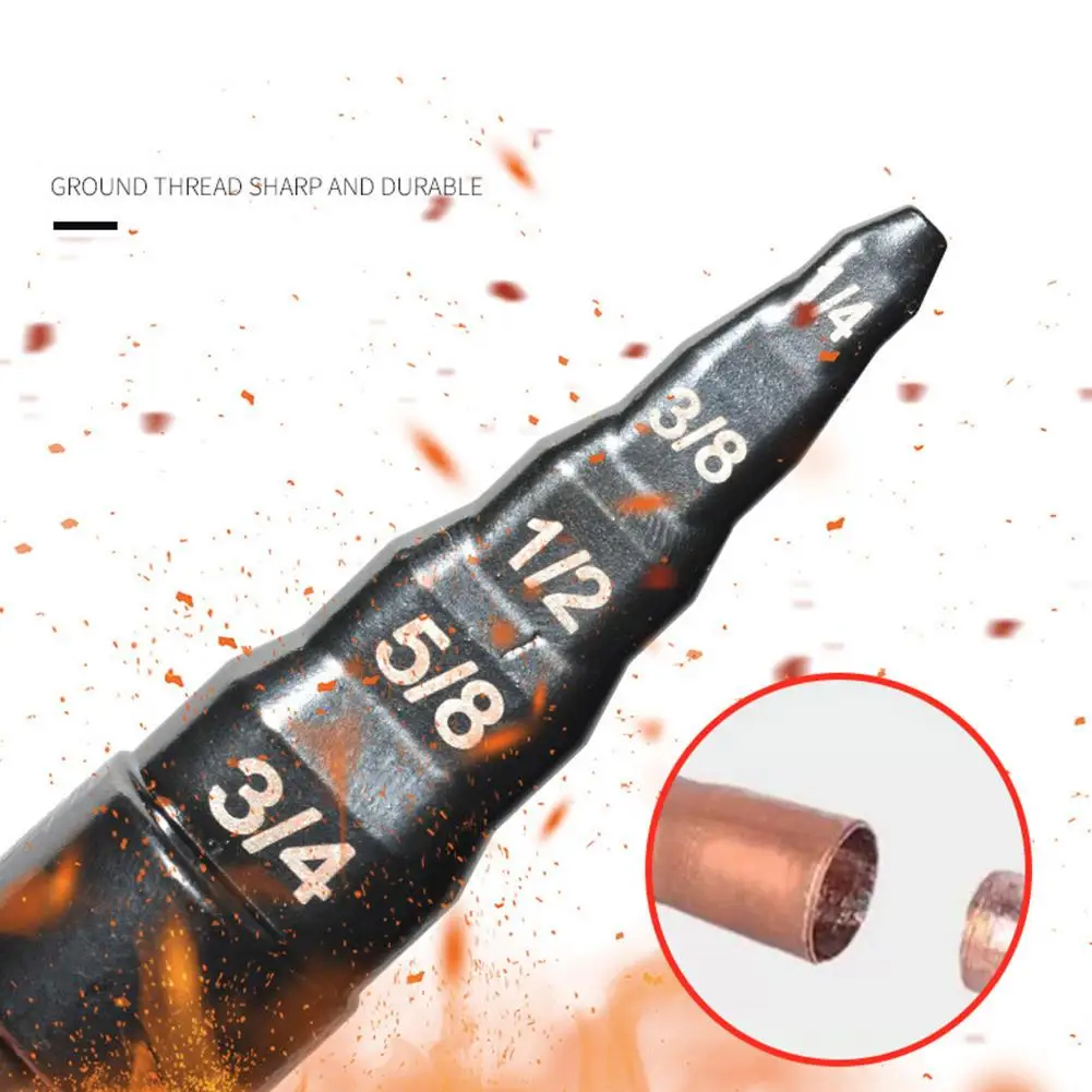 Set Alat Ekspansi Pipa Tembaga 5 in 1, Mata Bor Swaging, Kepala Pipa Listrik, Alat Perbaikan AC