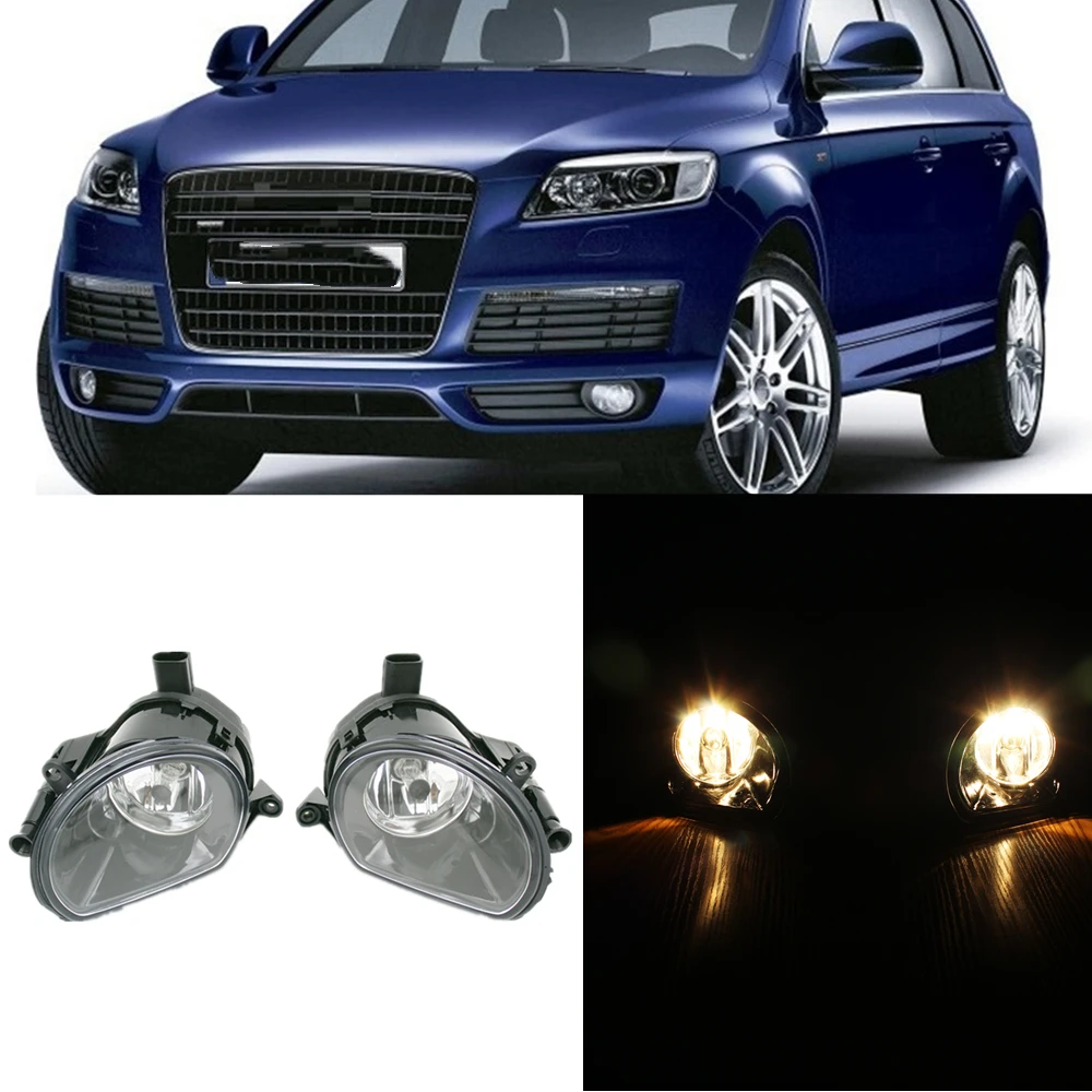 

Car Lights For Audi Q7 2006 2007 2008 2009 Front Bumper Fog Lamp Driving Light With Halogen Bulbs