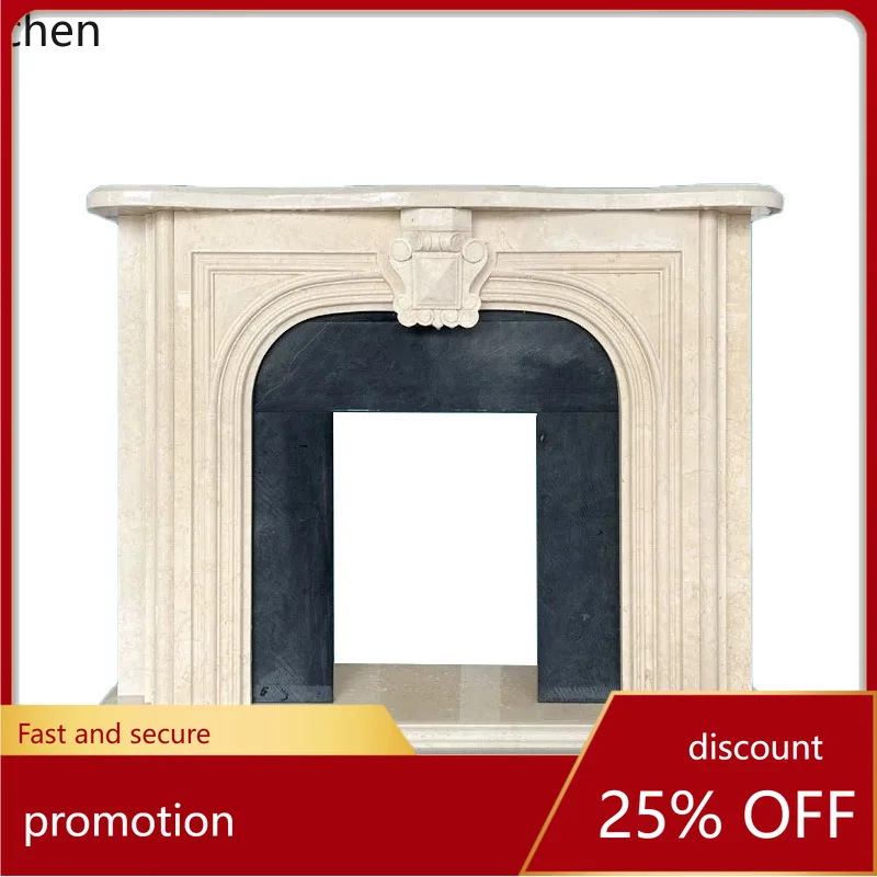 

ZML Каминный шкаф из цельного дерева Прихожая Камин Гостиная Украшение стены Камин Шкаф