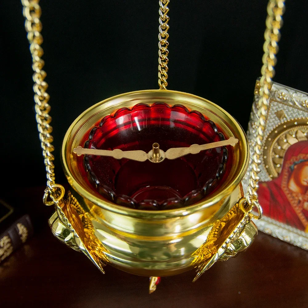 New 2026 Orthodox Church Wall Mount Incense Burner Set with Box Gift Glass Cup Perfect Home Decor for Devout Believers