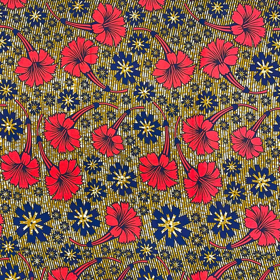 Tessuto di cera con stampa africana in cotone 100% arioso con motivi geometrici per l'artigianato di indumenti casual