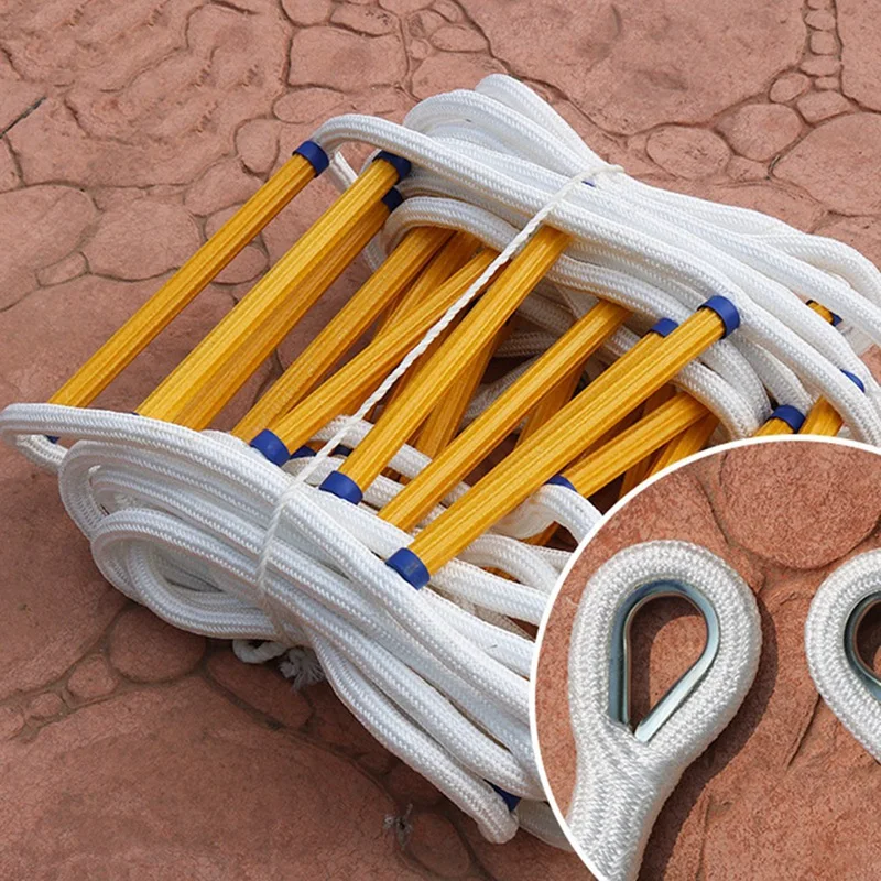 AA01-Rope Ladder, Emergency Fire Escape Ladder, Flame Retardant Safety Rope Ladder, Fast Deployment,Ladder Escape Ladder,3M