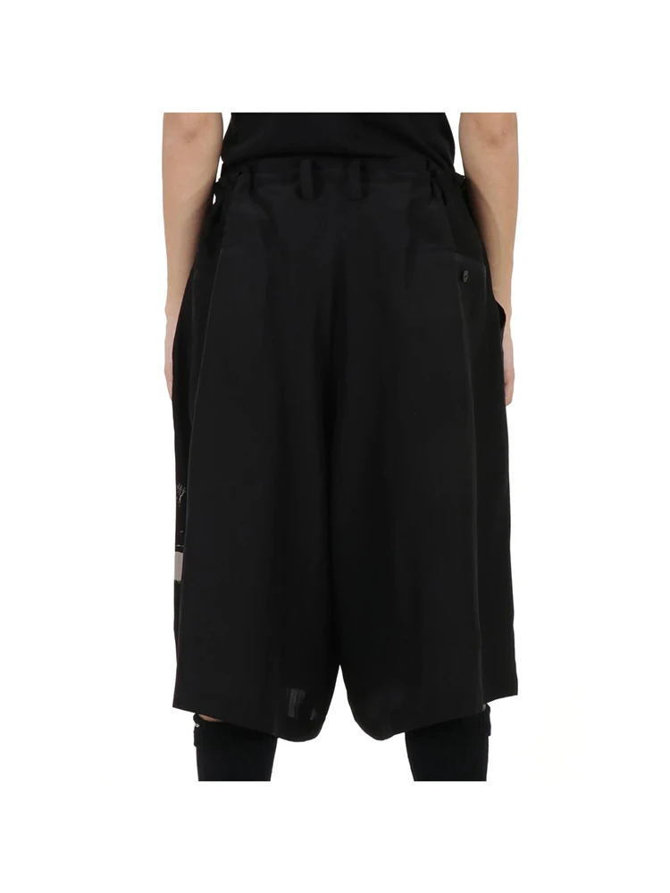 MAMELICCE original Unisex amplify pants Elastic waist style homme pants culottes wide leg pants Japan style man\'s clothing pants