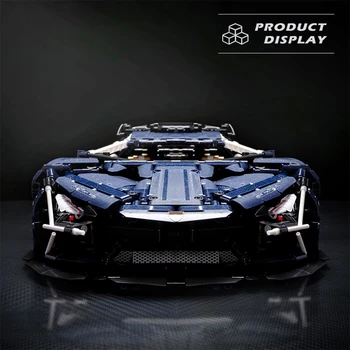 Blocos de construção de carro esportivo Lamb AVENTTAOR escala 1:8 modelo campeões de velocidade tijolos técnicos carro montagem de mesa brinquedo infantil para presente