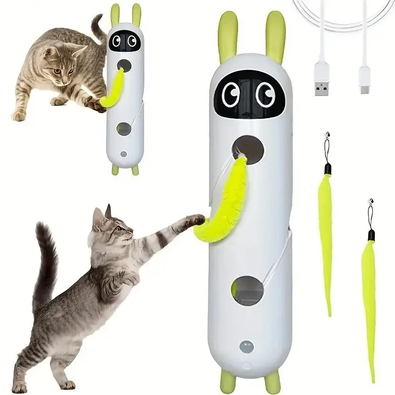 new-intelligent-interactive-cat-toy-motion-activated-rechargeable-wuselwurm-with-tail-automatic-popping-hole-kitten-toy