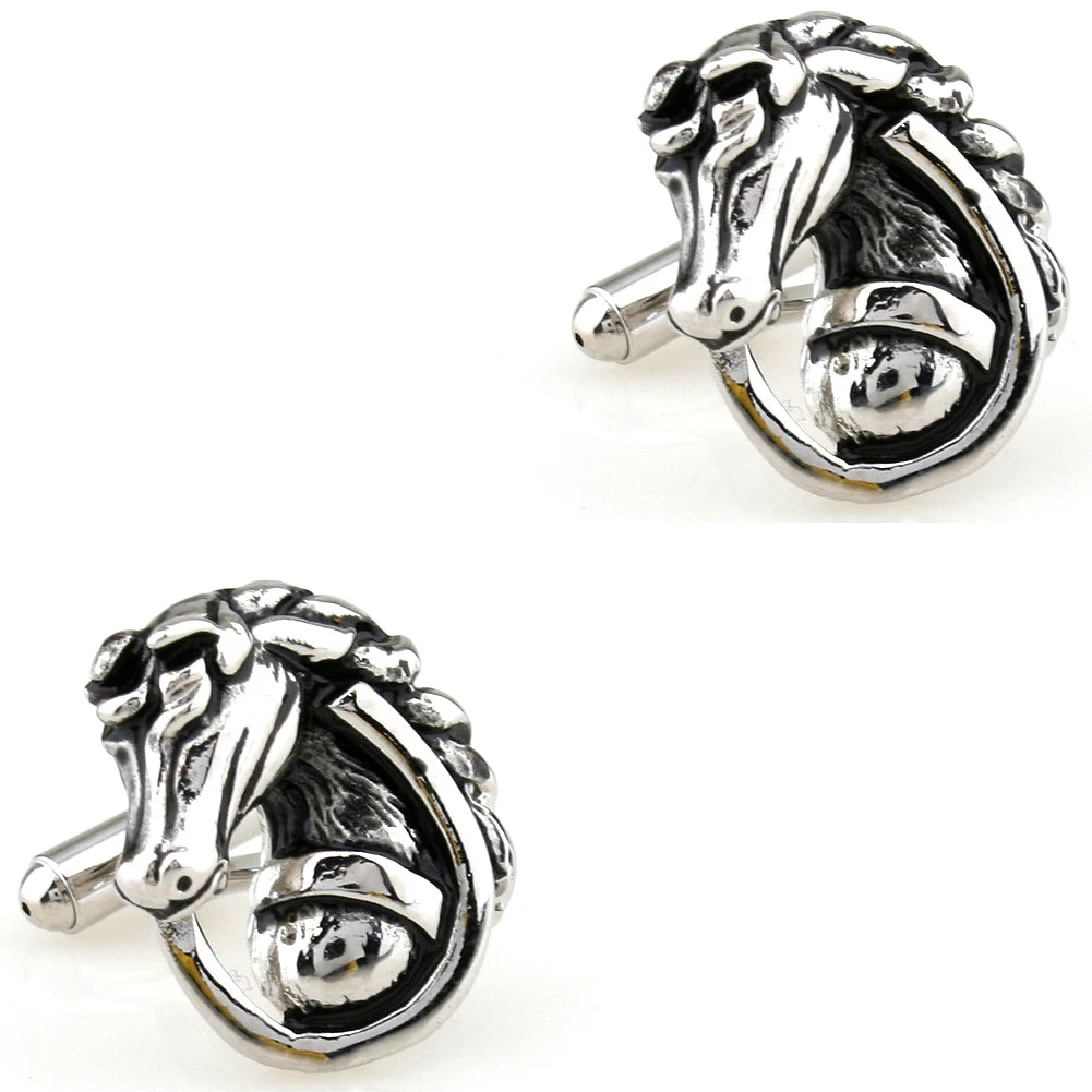 Animal Cufflinks 27 Designs Men Cuff Links Horse Kangaroo Frog Penguin Pig Octopus Elephant Dog Bee Deer Fish Camel Beetle Gecko - view 5