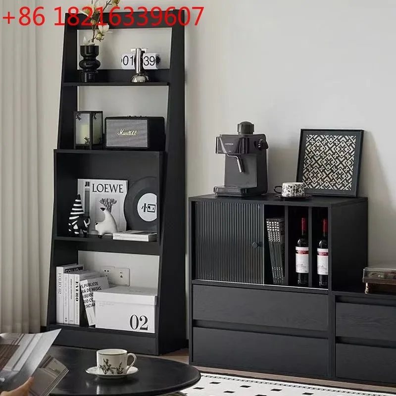 YAO floor-to-ceiling display rack medium antique style cabinet floor-to-ceiling multi-layer storage retro