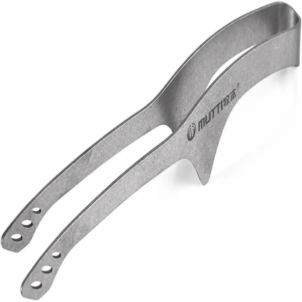Durable Titanium BBQ Grill Tongs Lightweight Portable Grill Tongs BBQ Tongs Kitchen Use